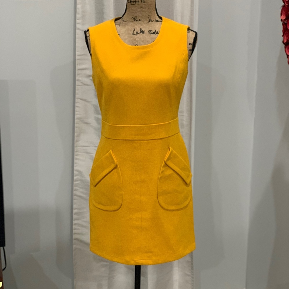 Worthington gold yellow dress size 6